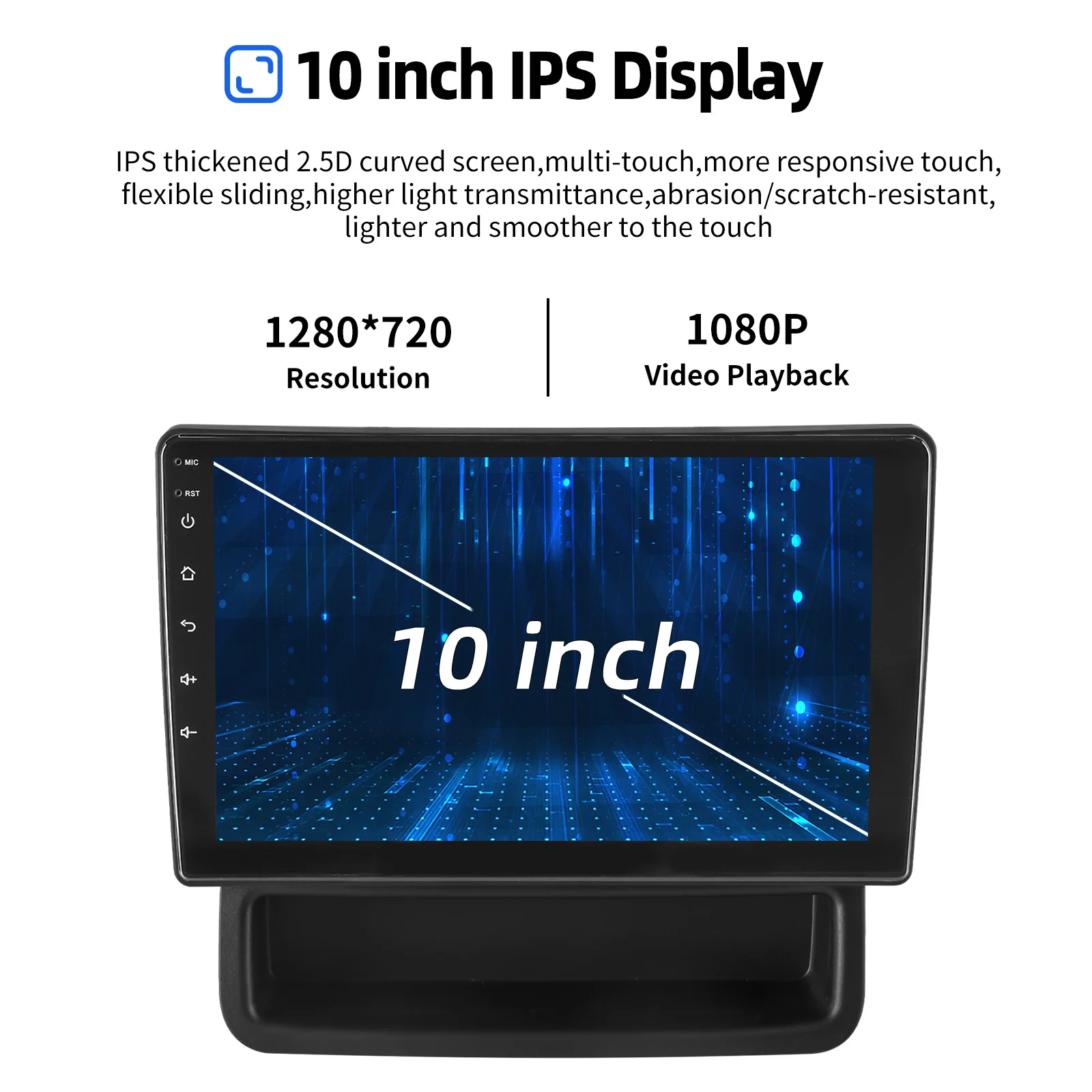 ESSGOO Android 15 10.1 Zoll IPS Touchscreen Für Opel Vivaro A Renault Trafic 2 Apple Carplay Autoradio GPS Navigation WIFI Lenkradfernbedienung RDS FM Bluetooth USB Spiegel Link ASP Sound Canbus Geteilter Bildschirm – Detail 5