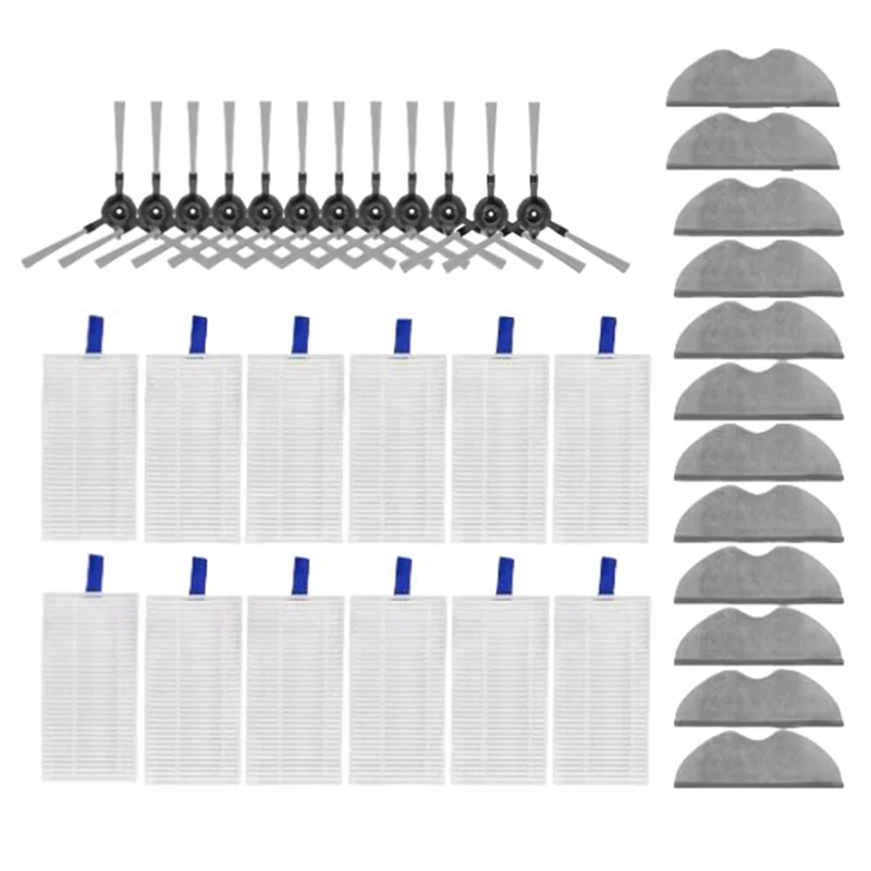 

Y50A-для робота-пылесоса Xiaomi E5/C108, сменная боковая щетка HEPA-фильтр, подушечки для швабры, запасные части, аксессуары