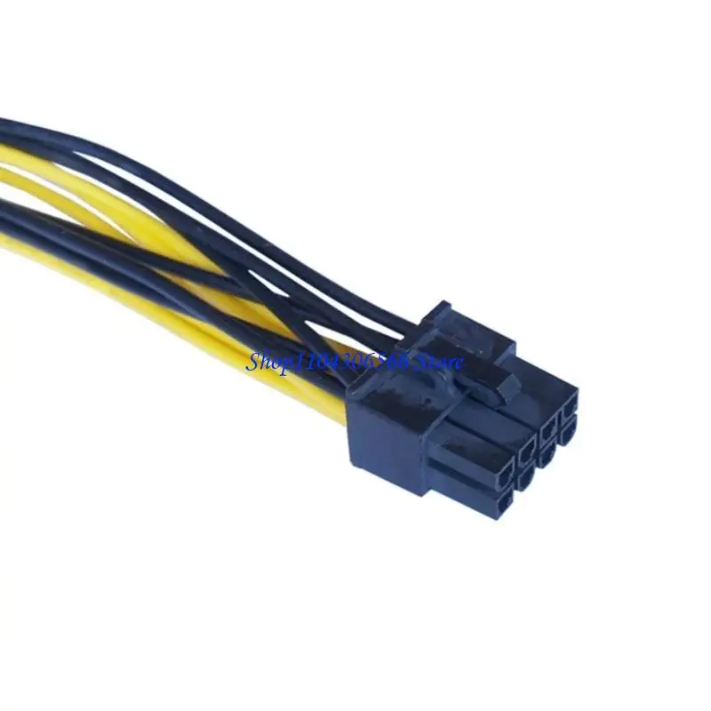 02DD 8Pin CPU Power Supply Extension Cord Cable Y Splitter Power Female 1 to 2 Male Connector Cable For Motherboard