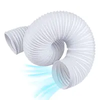 Manguera de aire acondicionado portátil, rosca antihorario de 150/130mm de diámetro, longitud hasta 300mm, manguera de CA para tienda, ventana RV al aire libre