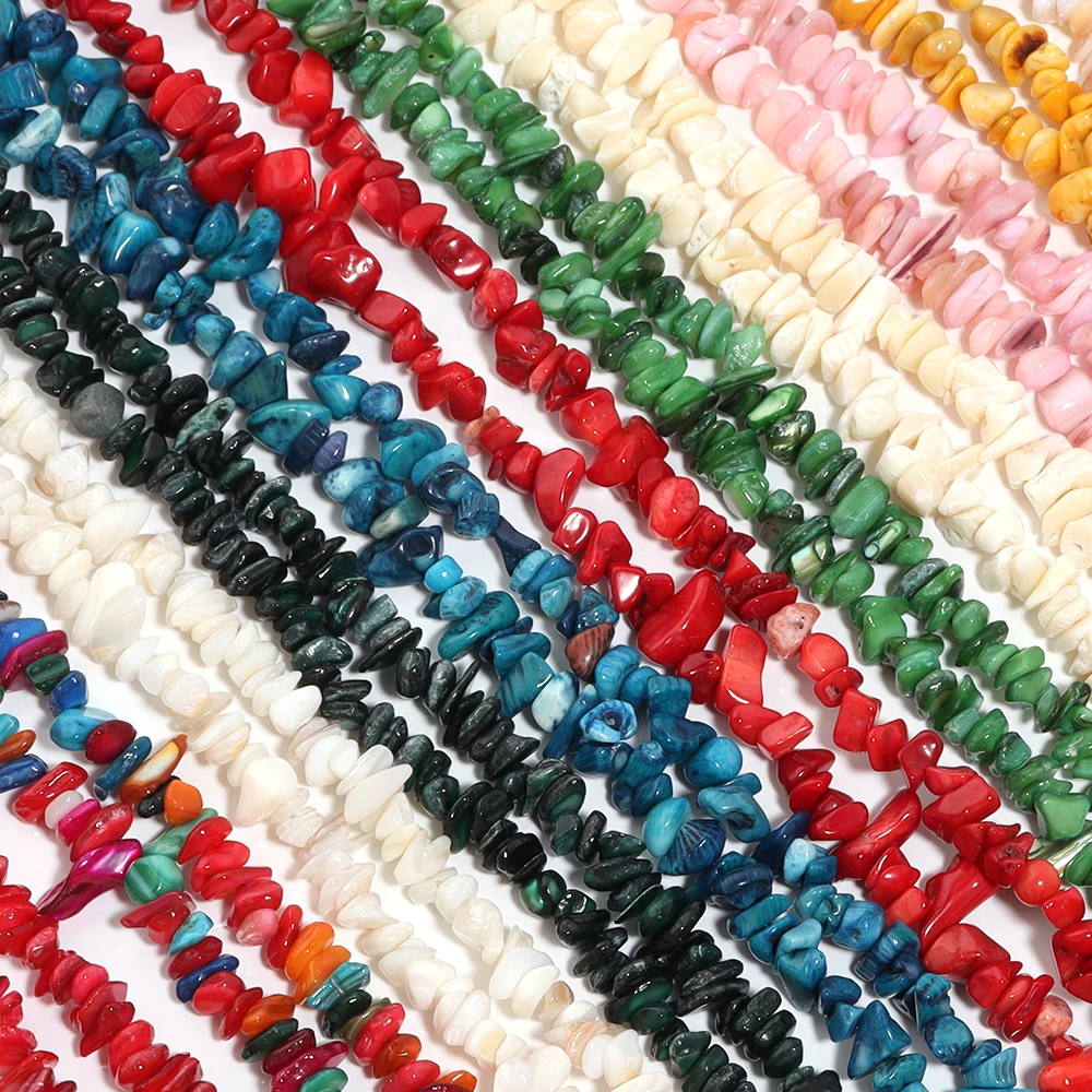 Natural Shell Beads Irregular Chips Gravel Coral Loose Spacer Beads For Jewelry Making DIY Crafts Bracelets Necklace Accessories view 6