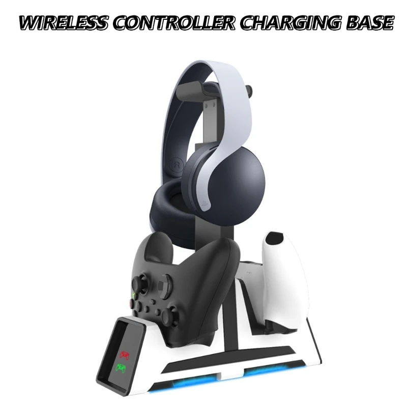 

Compact Double Controller Base Stand for P5 Game Controllers with Connectors