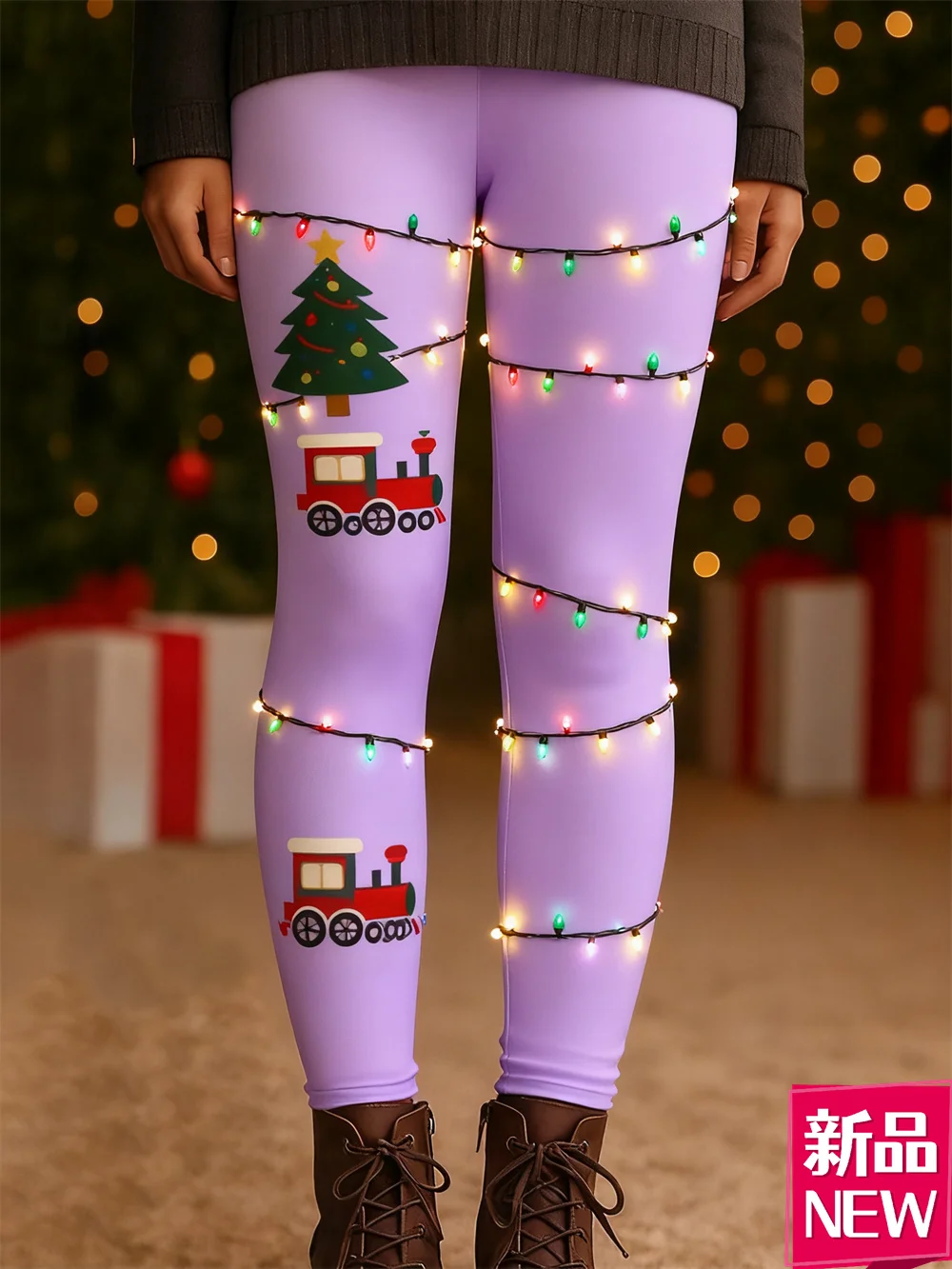 Moda design clássico leggings femininas tema de natal casual cintura alta yoga calça outono inverno ao ar livre rua elástica