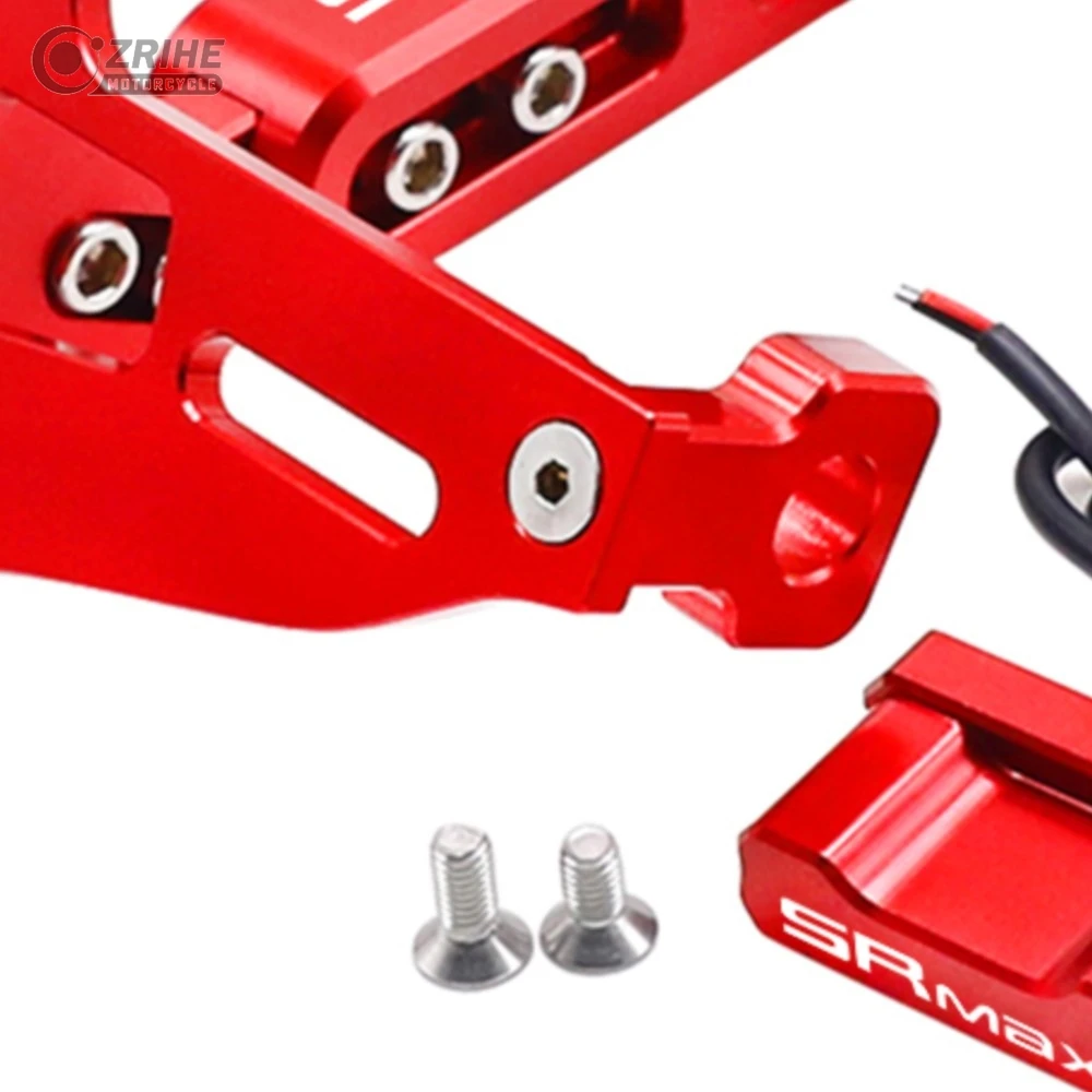 

Держатель номерного знака с LED-подсветкой и кронштейном для Aprilia SRMAX 125 250 300, SRMAX125, SRMAX250, SRMAX300, с указателями поворота