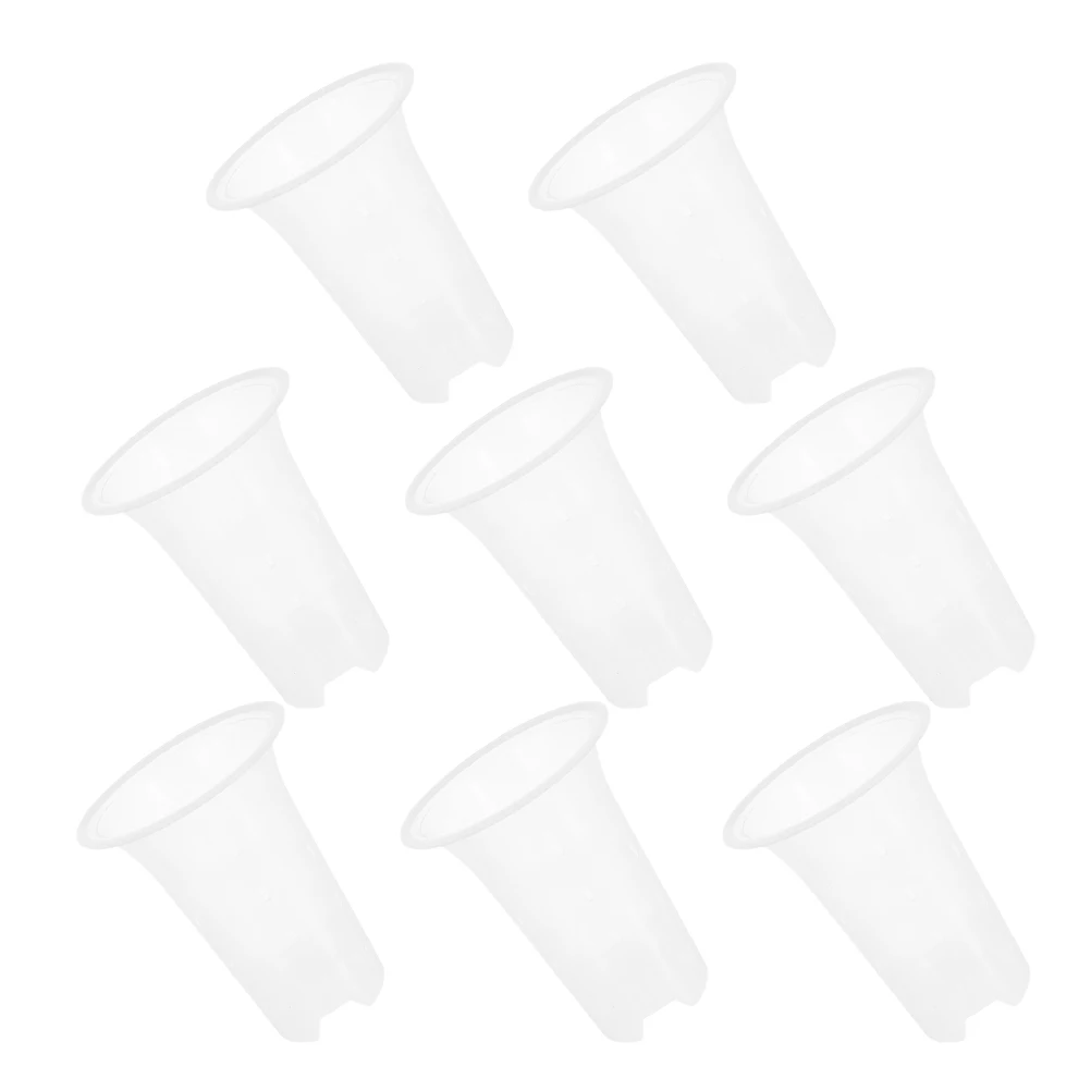 

8 Pcs Pots 4 Inch Transparent Ventilated Planters Gardening Pot with Holes Durable PP Material for