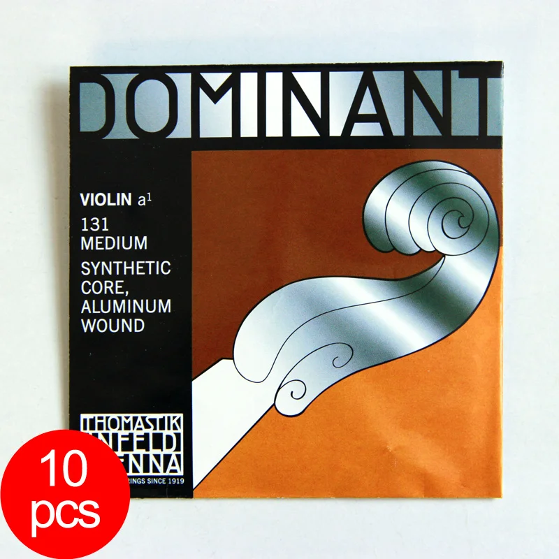 10 Pcs Violin A Strings 4/4 Violin Strings Thomastik Dominant 135B 135 A Strings Sythetic Core Strings