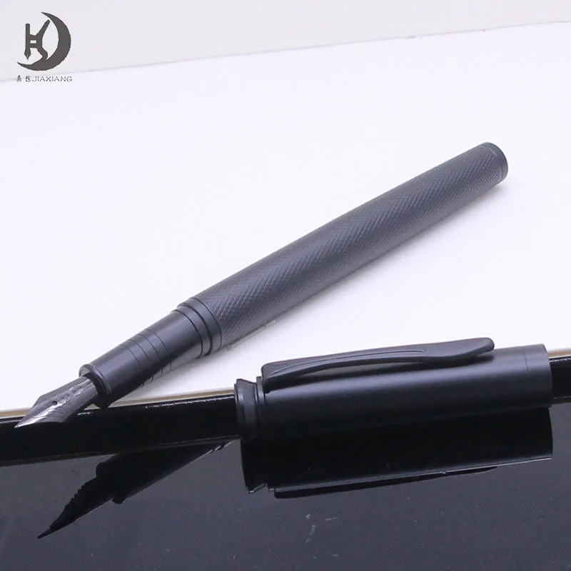 

JD 9563 Beautiful Writing Office Matte Black Balanced Classic Design Converter Metal Calligraphy Pen