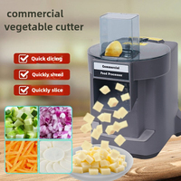110V 220V Commercial 9*9mm Electric Dicer Automatic Vegetable Fruit Cutter for Carrot Potato Slicing Shredding 3 in 1 Machine