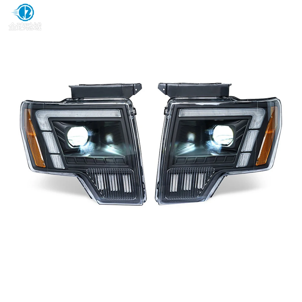 2009-2014 for Ford F150 Headlight LED Assembly Modification with Switchable Yellow and White Daytime Running