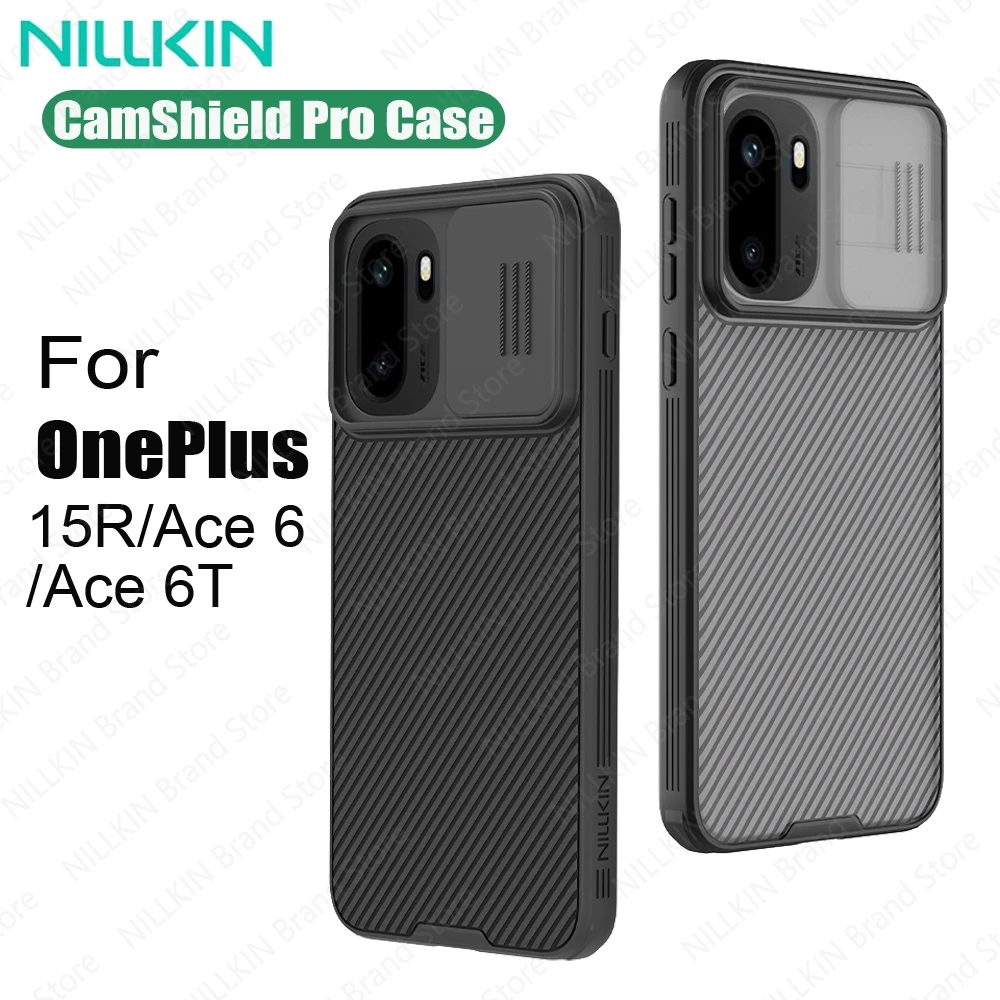 NILLKIN For OnePlus 15R Case CamShield Pro Shockproof Non-Slip Privacy Protection With Slide Camera Cover For One Plus Ace 6/6T