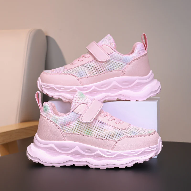 

Summer Kids' Lightweight Mesh Sports Shoes Mesh Casual Sneakers for Children School Running for Girls Size 28-39