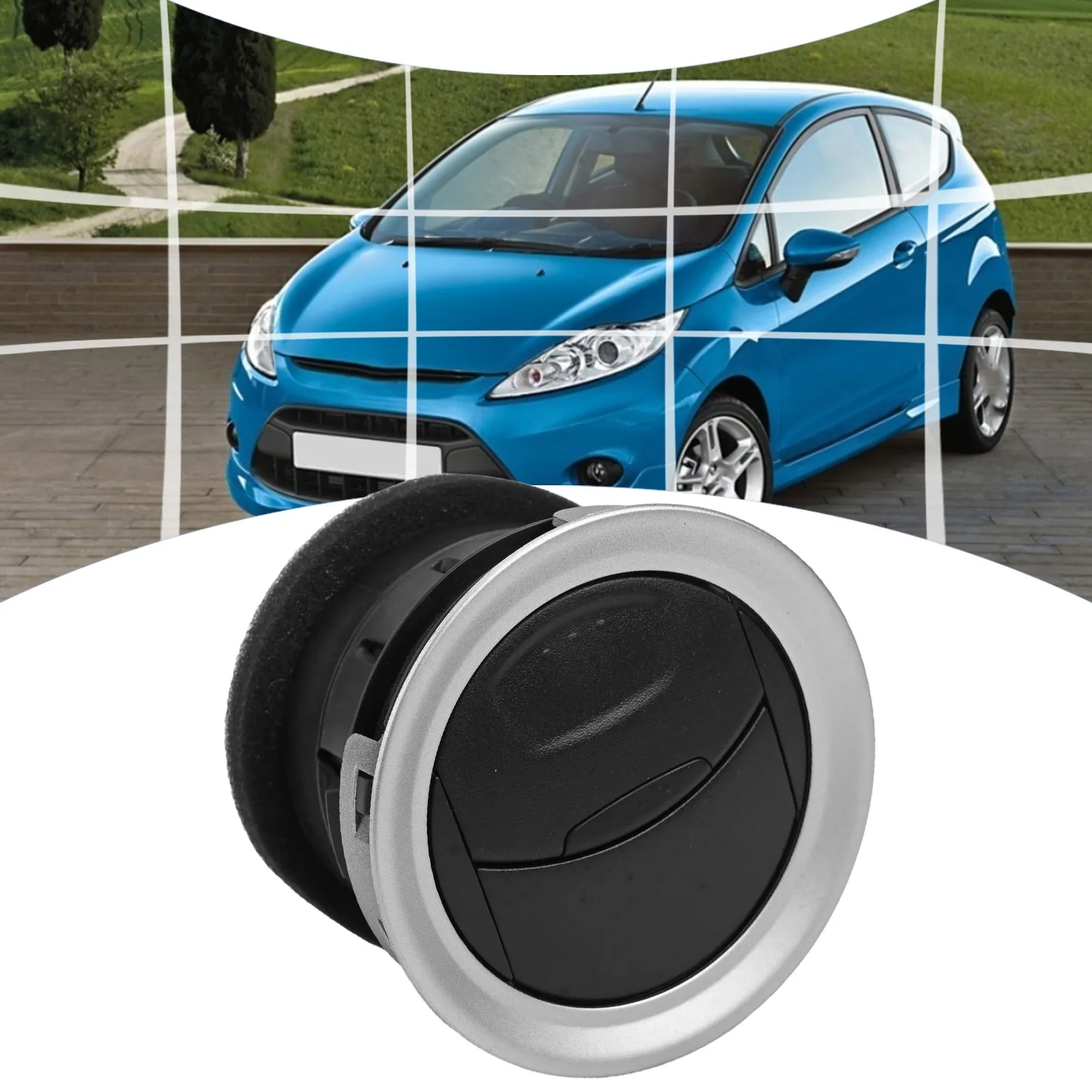 

1pc Internal Air Vent Grille Diffuser 1697430 8A6HAQ18B09 For Ford For Fiesta 06-16 Plastic Air-conditioning Installation