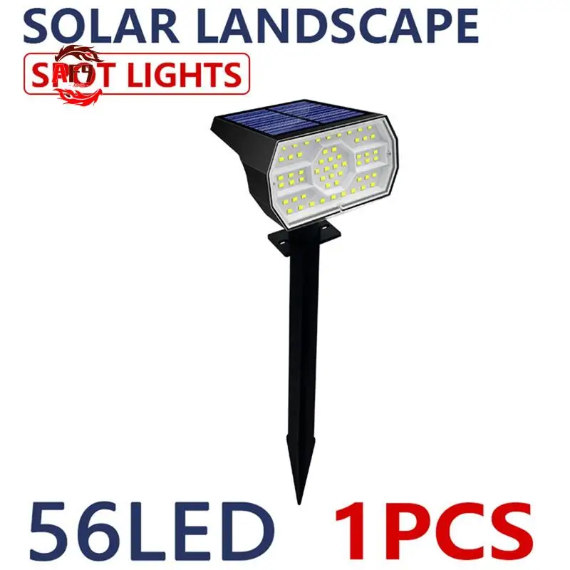 

AF90-Solar Spot Light 56 LED Outdoor Solar Landscape Spotlights Waterproof 3 Modes Garden Light For Door Backyard Garage