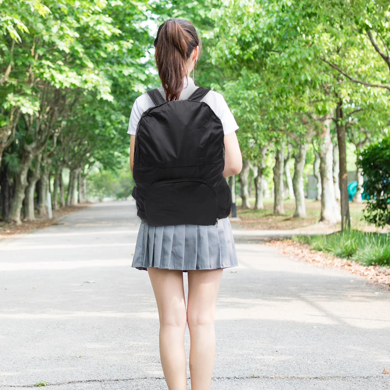حقيبة ظهر رياضية مقاومة للماء خفيفة الوزن وقابلة للطي وإكسسوارات السفر الخارجية للطائرة والمشي لمسافات طويلة واللياقة البدنية والمكتب المدرسي