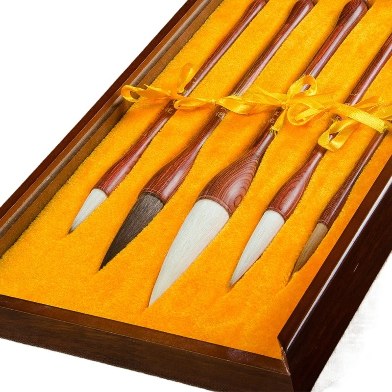 Tinta dan cuci Dan Qingshi badger wolf domba dan sikat rambut