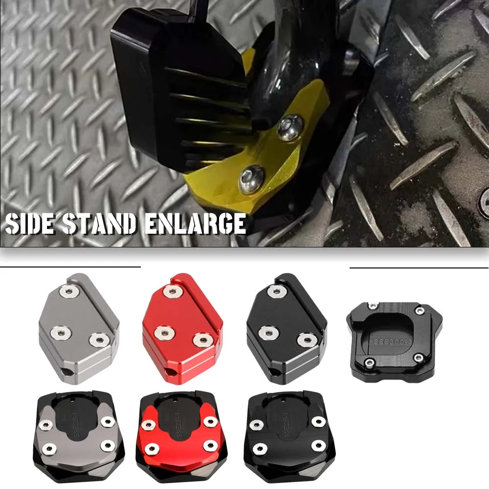 

FOR YAMAHA XMAX300/125/250 ALL YEAR CNC Aluminium Motorcycle Accessories Kickstand Side Extension Enlarger Pad auxiliary Bracket
