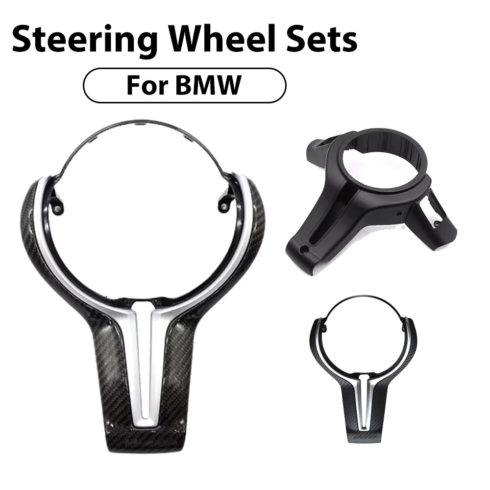 Kit de garniture de volant en fibre de carbone pour BMW F30 F11 F20 F10 F48 F32 F31 M3 F80 M4 F82 - Accessoires auto