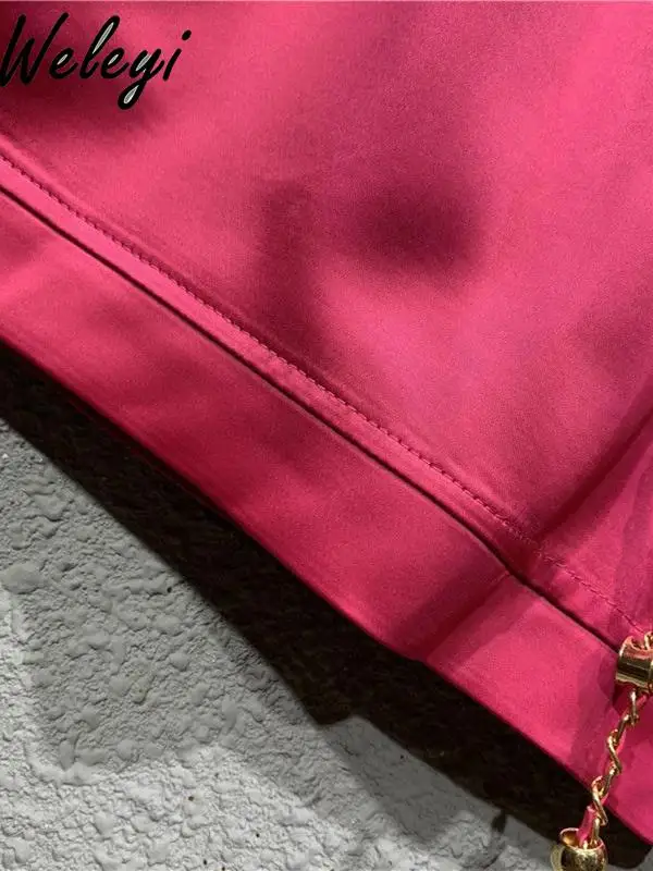 Summer Women's Elastic High-waisted Satin Short Pants Casual 2024 New Streetwear Large Size Loose A-shaped Wide-leg Shorts Woman
