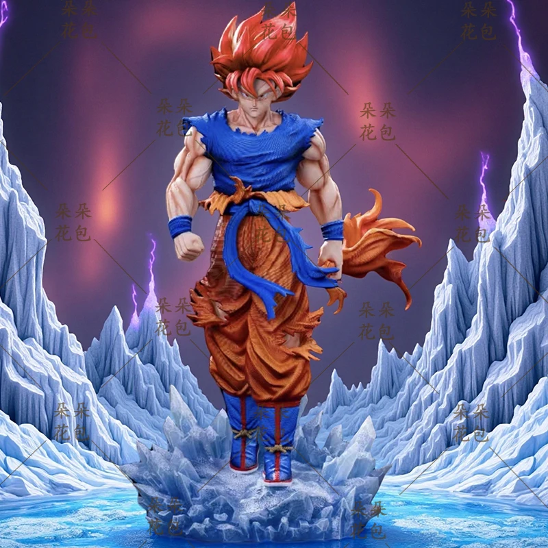 

Aniem Dragon Ball Z Statue Kirin Super Blue Goku Figures Can Glow Double-Headed Carving JG Factory Model Gk Figure Toy Gift