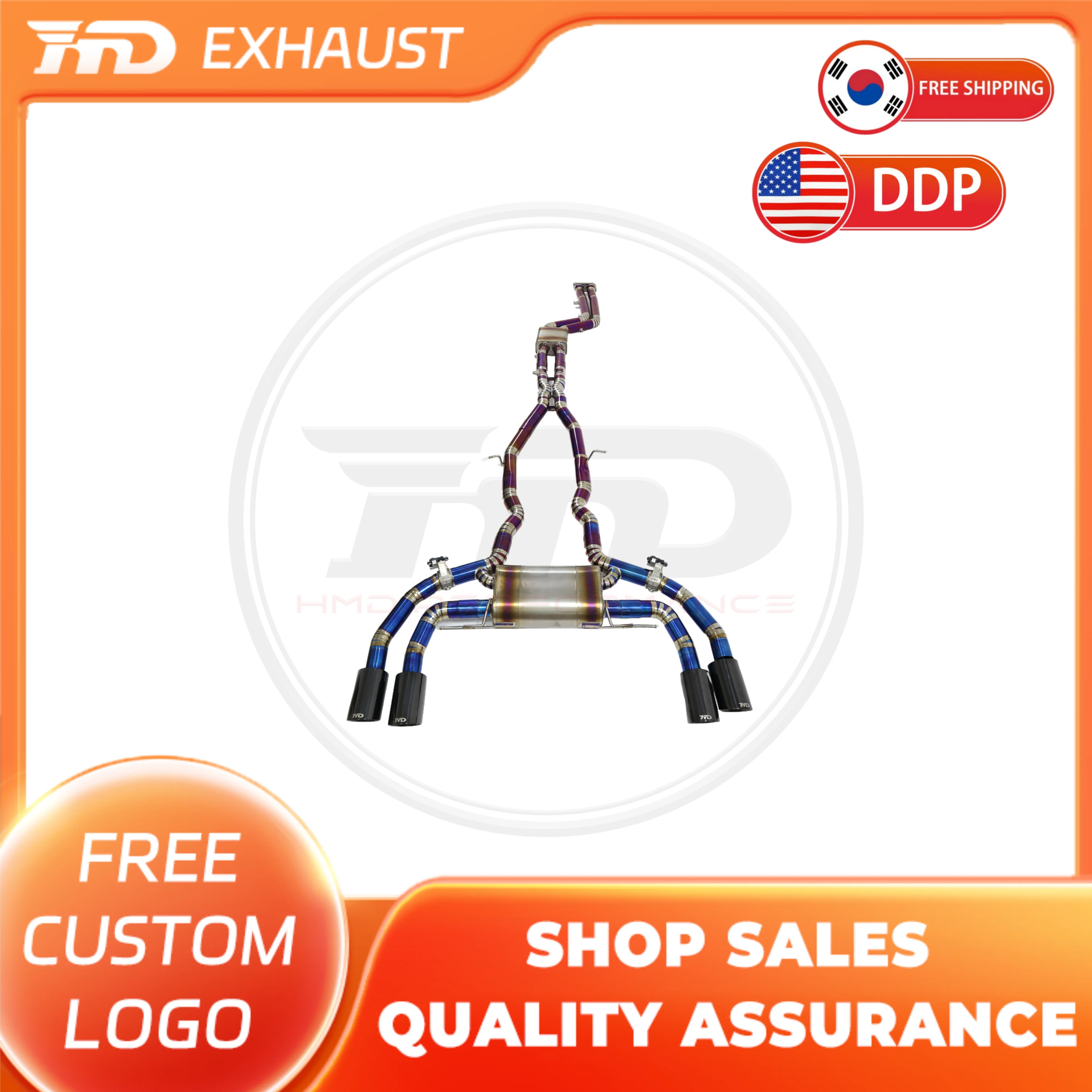 

HMD Exclusive customization Titanium Exhaust System Performance Catback exhaust for BMW X3M X4M F97 F98 3.0T Muffler With Valve