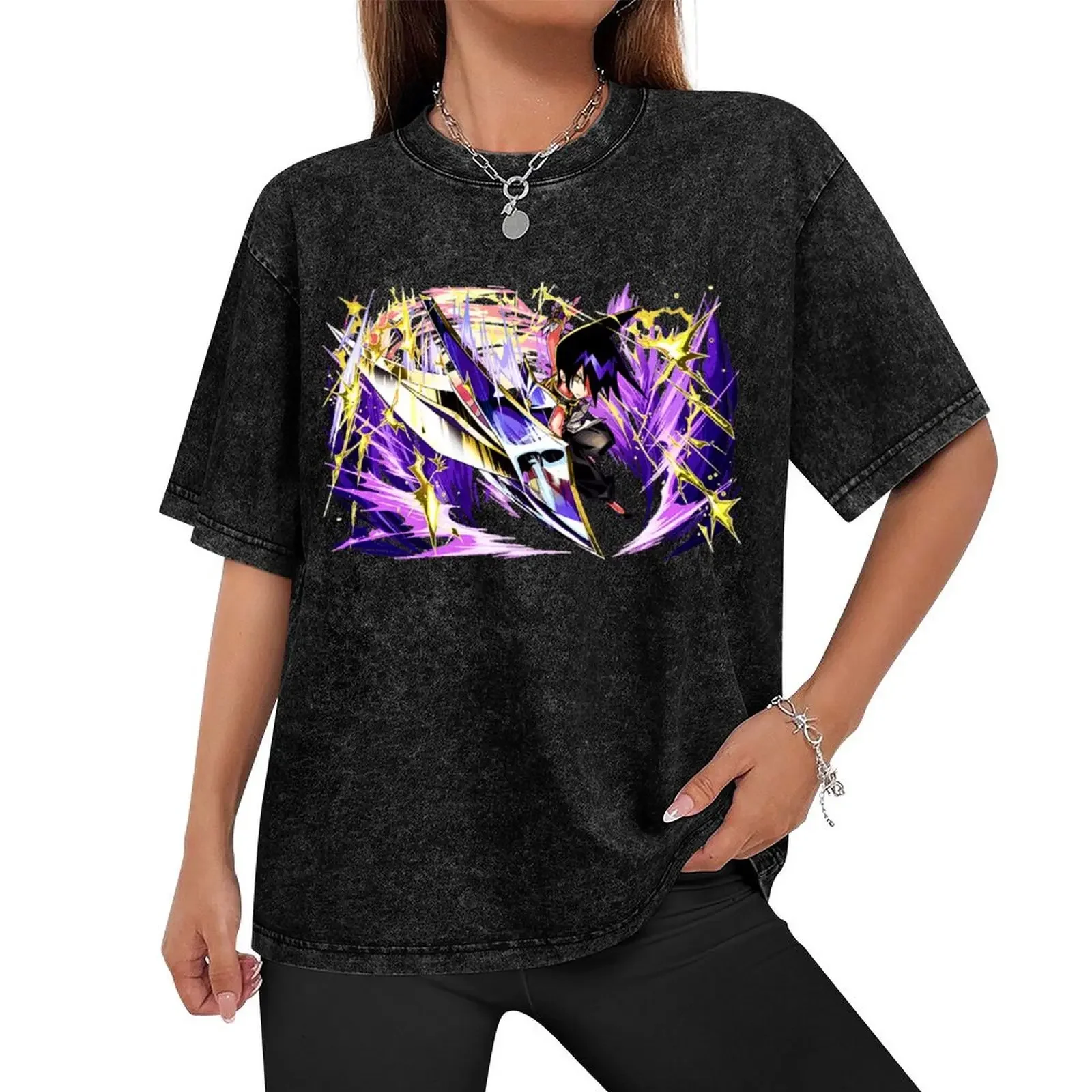 SHAMAN KING XXX T-Shirt oversized graphic tee custom shirt Men's clothing