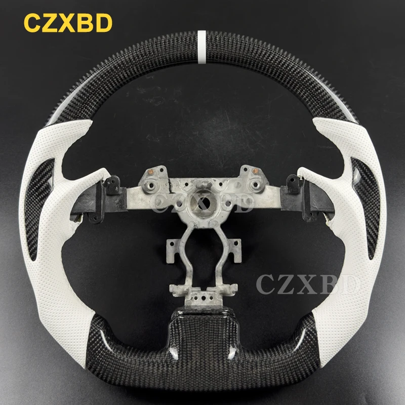 Fit For Infiniti G25 G37 G37S Coupe Convertable Sedan Real Carbon Fiber Steering Wheel High Quality Leather Sport 2008-2013 Cust