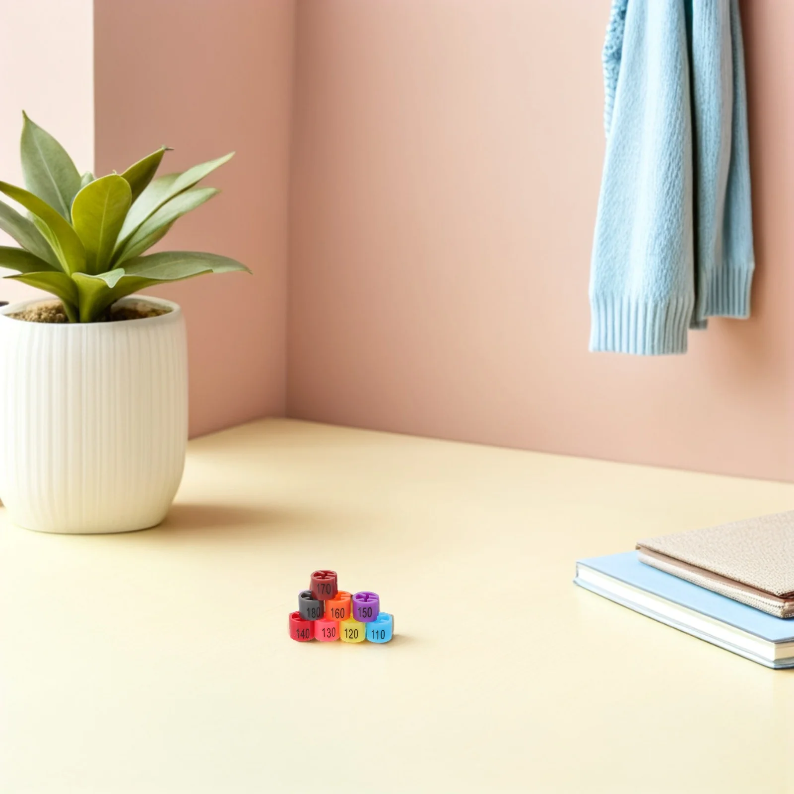 

160PCS Clothing Size Tags for Kids Hangers Plastic Label Colorful Shirt Markers for T Shirts Outfits Organizers