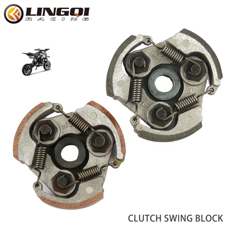 Motorcycle Clutch Swing Block Clutch Slotted Pattern 3 Shoe Spring Centrifugal Clutch For Mini Motocross ATV Quad Buggy