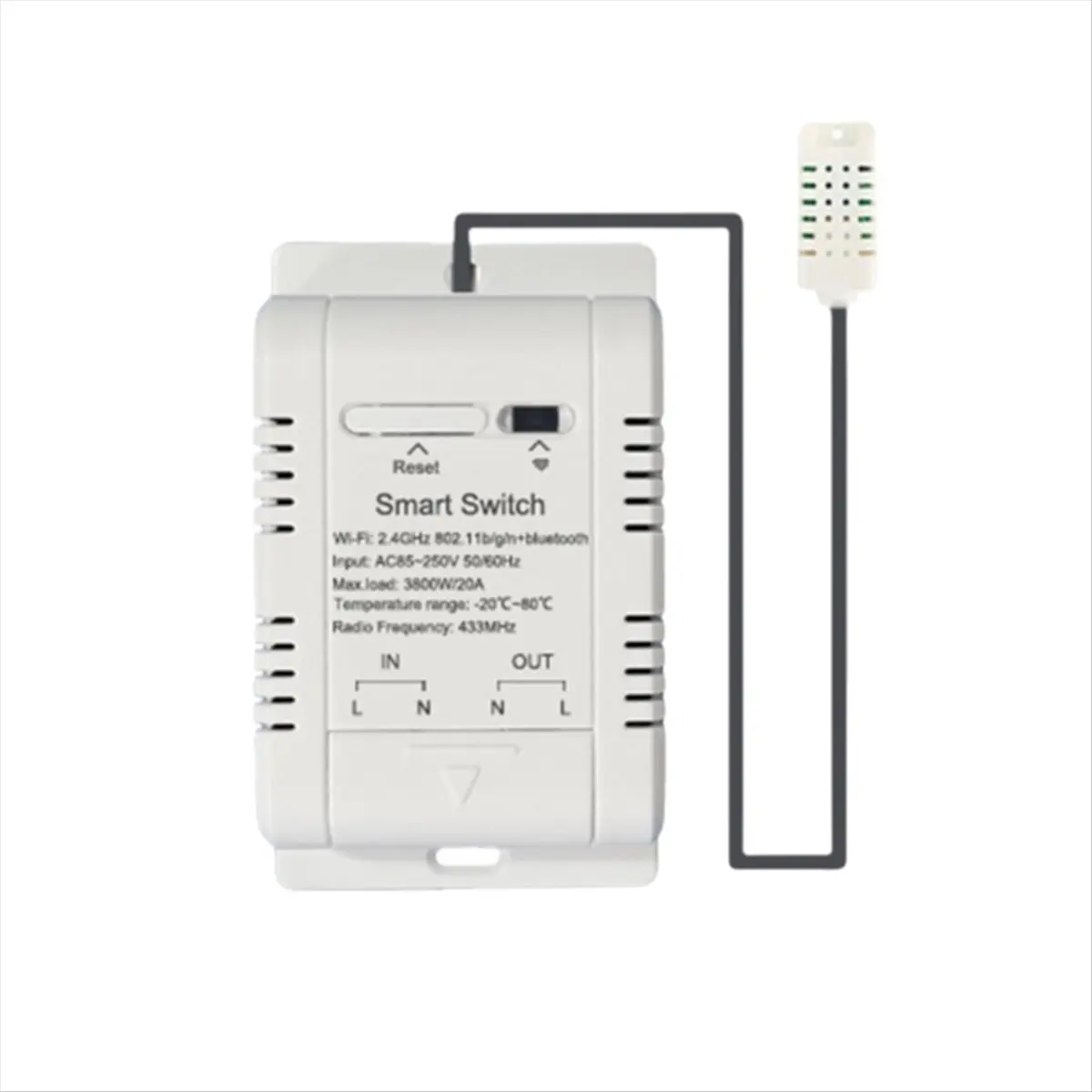 A73T Tuya WiFi Temperature Humidity Switch 20A Wireless Thermostat Intelligent Thermostat Supports Voice Control for Alexa