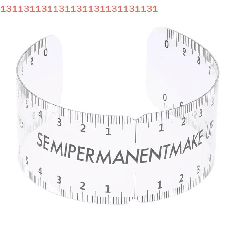 

Universal Reusable Semi-Permanent Makeup Guide Ruler Measure Tool Eyebrow Stencil Template for Grooming Brow Shaping Styling