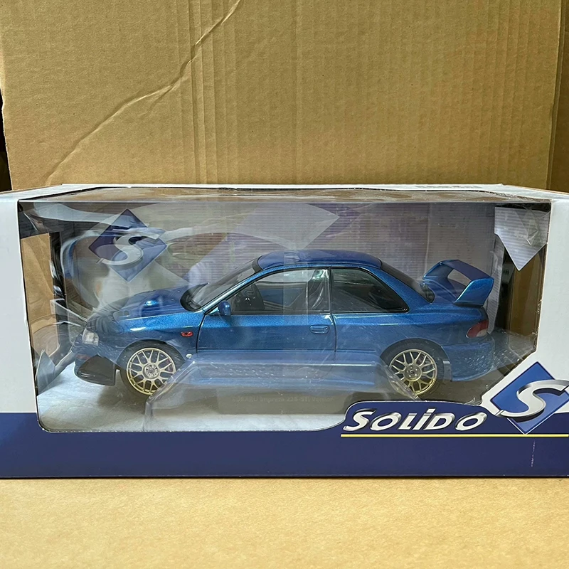 SOLIDO 1:18 scala SUBARU IMPREZA 22B simulazione modello di auto in lega Diecast Toy ornamenti da collezione per regali