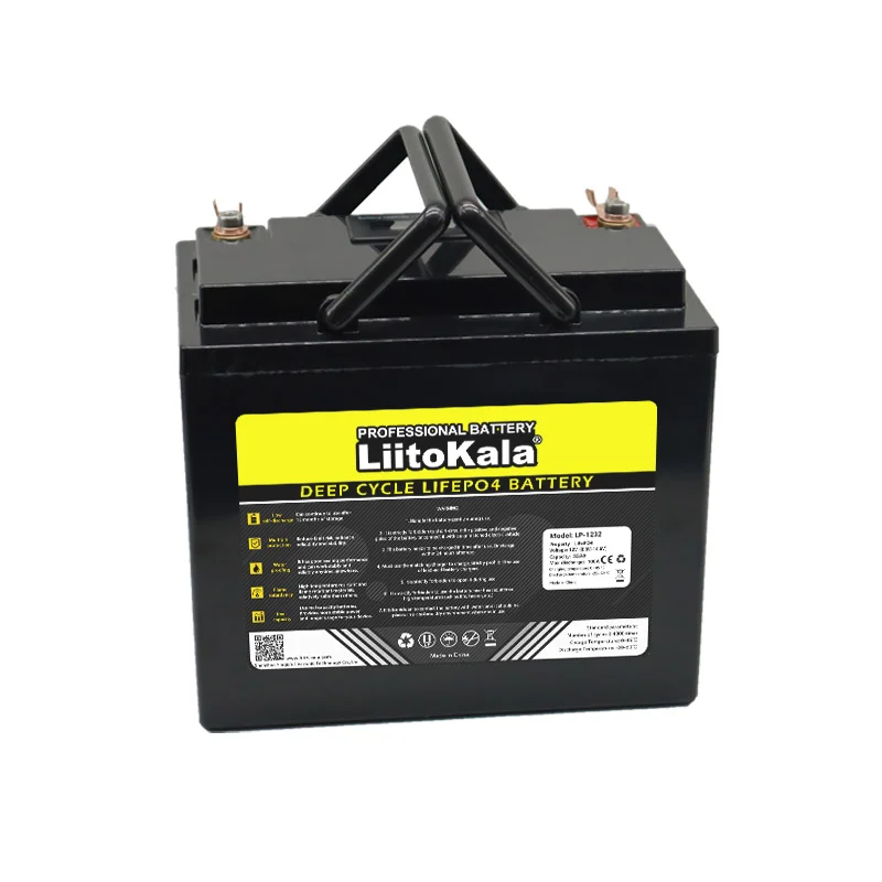 LiitoKala 12.8V 32AH LiFePO4 Battery pack 12V 14.6v with BMS Lithium Iron Phosphate Batteries Motorcycle ignition inverter Solar