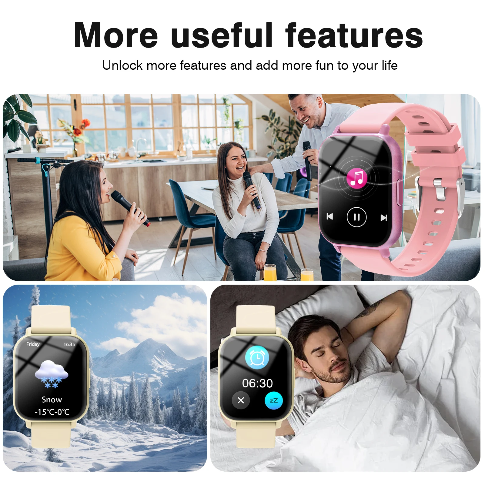 Smartwatch Calling New Popular Wireless Charging Men BT Call Women Sport Step And Calorie Tracking Smartwatch For IOS Android