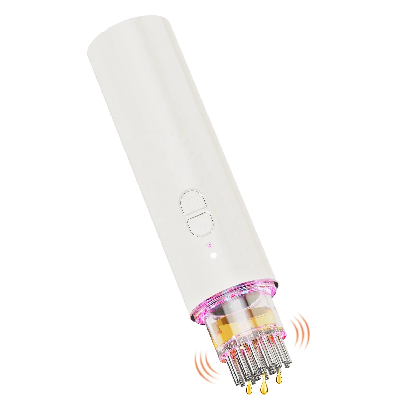 Electric Scalp Massager, Stainless Steel Vibration, Hair Growth Oil Applicator, Anti-Hair Loss Treatment, Head Massage Tool