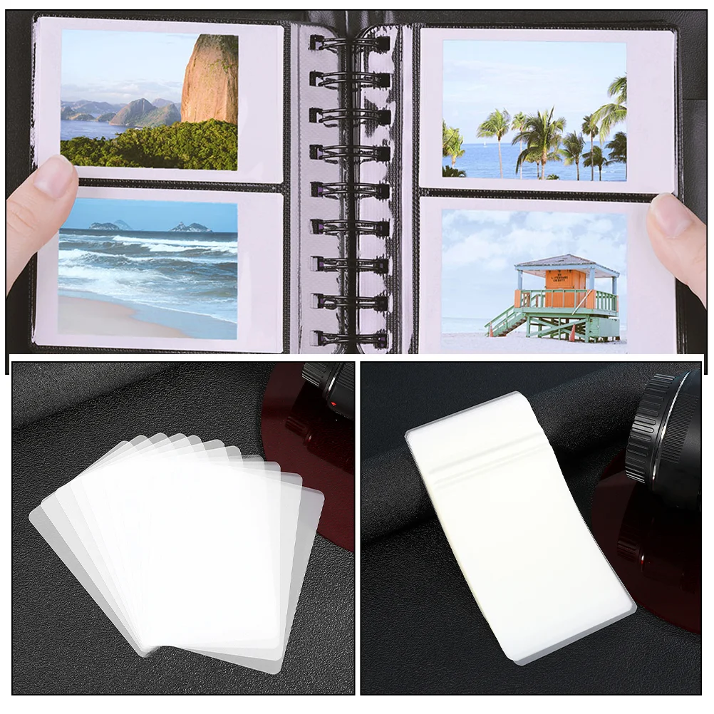 100 Pcs Photo Thermoplastic Film Waterproof Clear Protective Sealing Protection Transparent