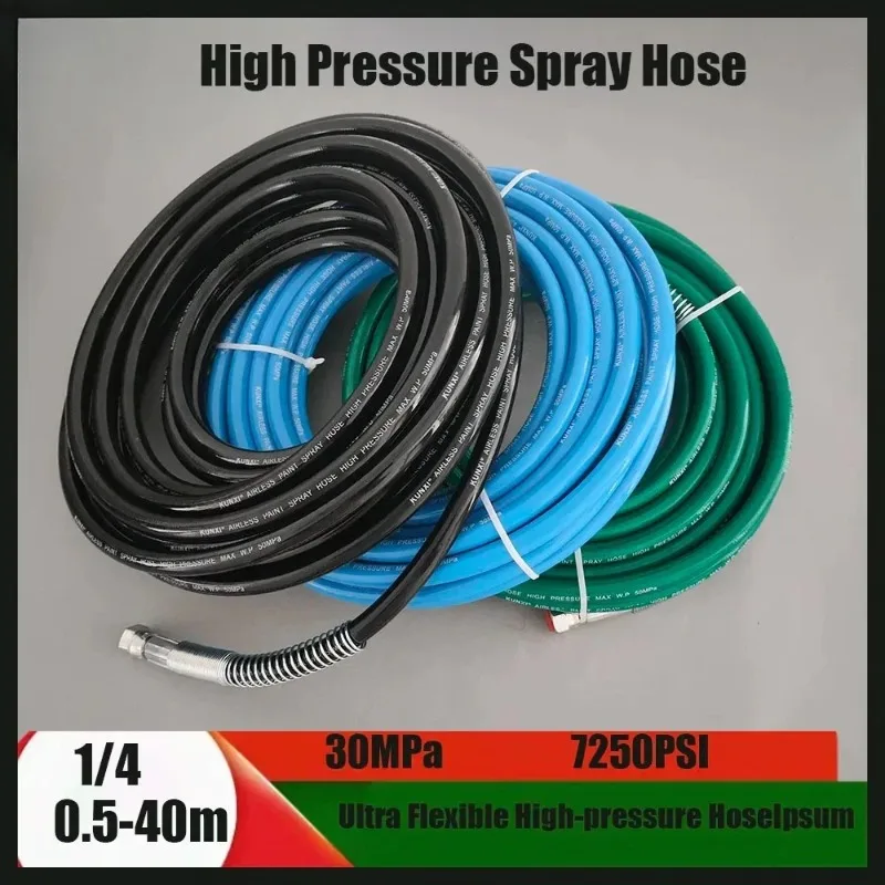 1/4 7mm interface Double-layer Fiber Explosion-proof Discharge Hose Spray Pipe Airless Spraying Machine High-pressure Pipe