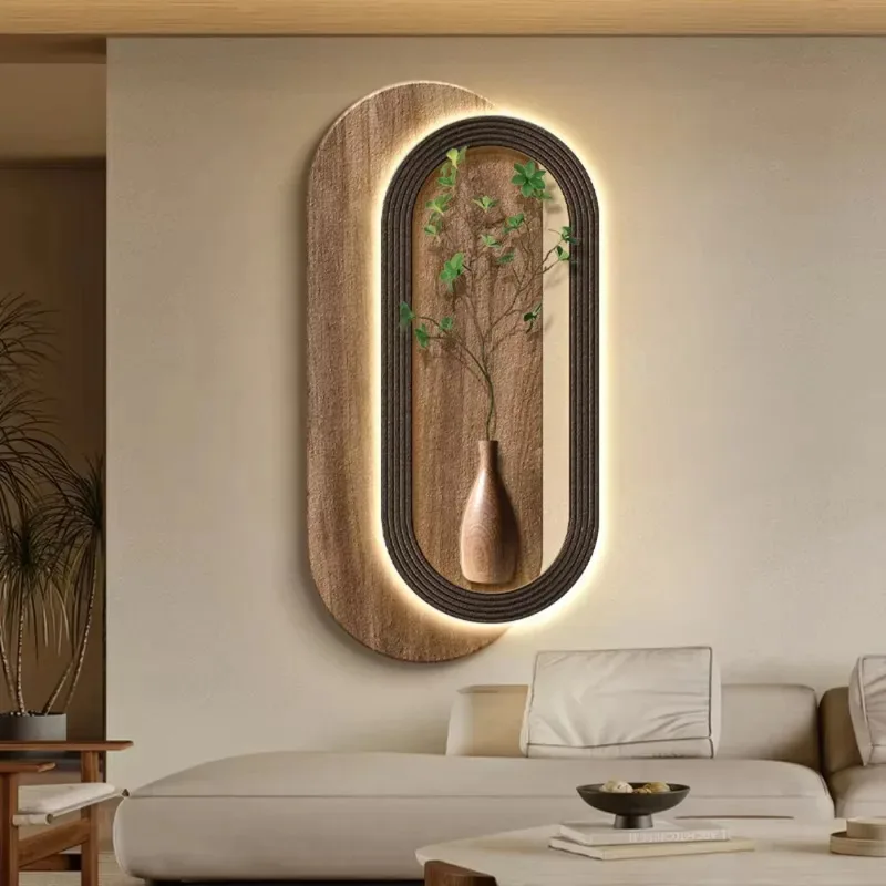 

Living Room Decoration Light Emitting Diode and Artificial F Minimalist Style stract Theme Sandstone Suace