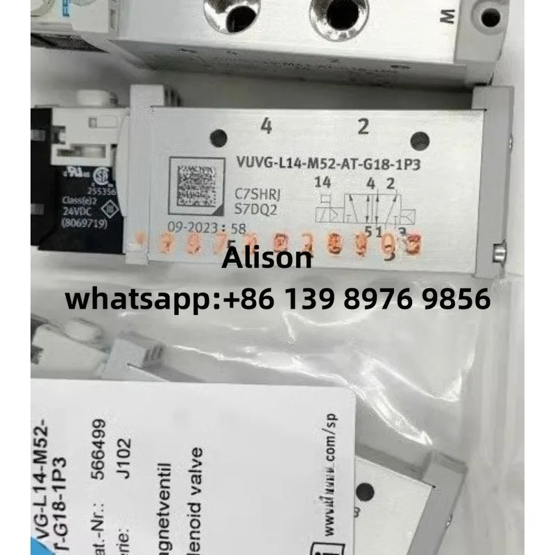 

Original Solenoid Valve VUVG-L14-T32C-AT-G18-1H2L-W1 577321 VUVG-L10-B52-T-M5-1P3 566458 VUVG-L10-B52-T-M5-1H2L-W1 577317