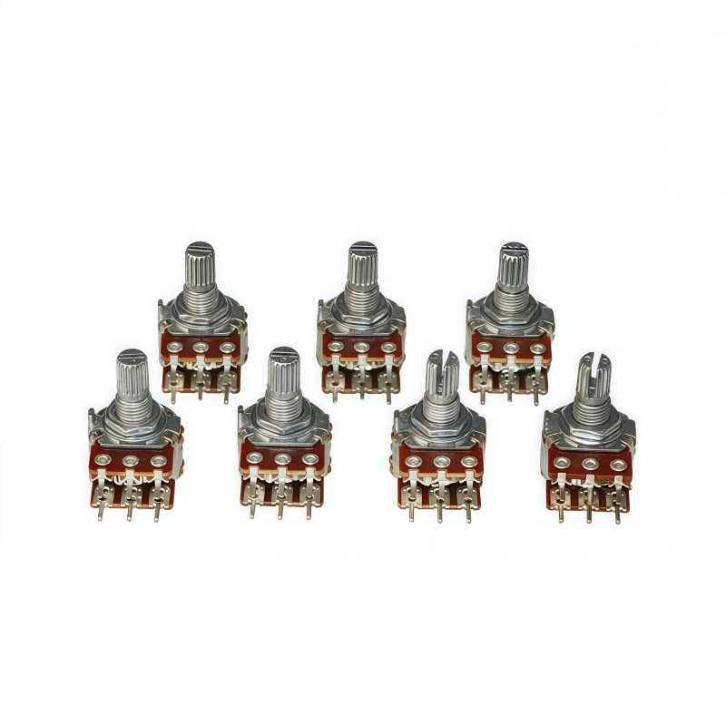 16 Type Potentiometer 18T Dual Connection 6-pin PCB Foot Class A Class B Audio Adjustment Switch 5PCS
