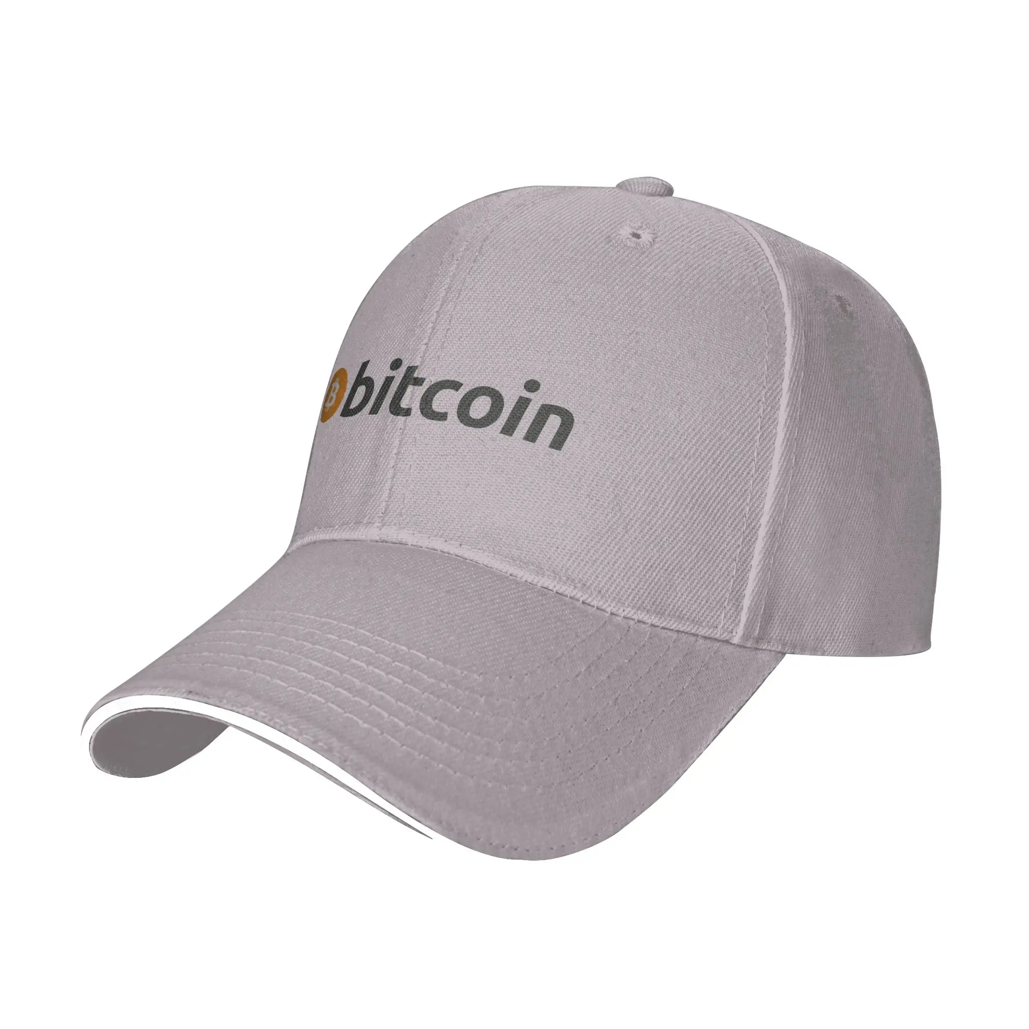 Bitcoin Logo Cap Fashion Casual Baseball Caps Adjustable Hat Hip Hop Summer Unisex Baseball Hats Customizable Polychromatic
