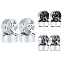 4PCS 1.9 Inch Metal Beadlock Wheel Hub Rim For 1/10 RC Crawler Car Axial SCX10 Traxxas TRX4 RC4WD D90 Redcat Gen8 MST