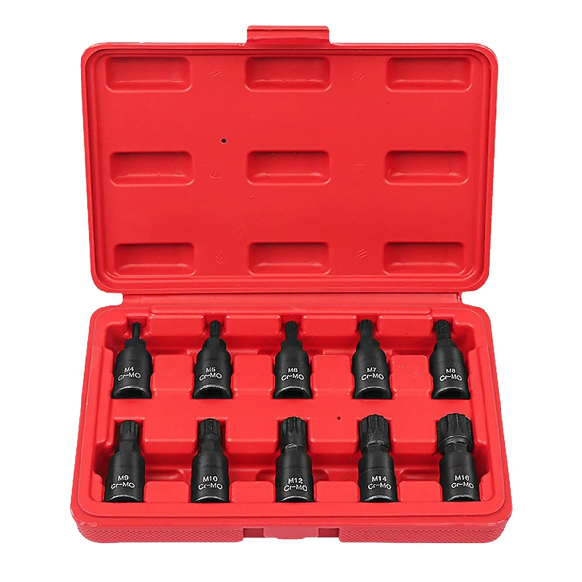 10PCS 12 Point Socket Wrench Set Universal 3/8 Square Drive Socket Set M4-M16 Socket Kit