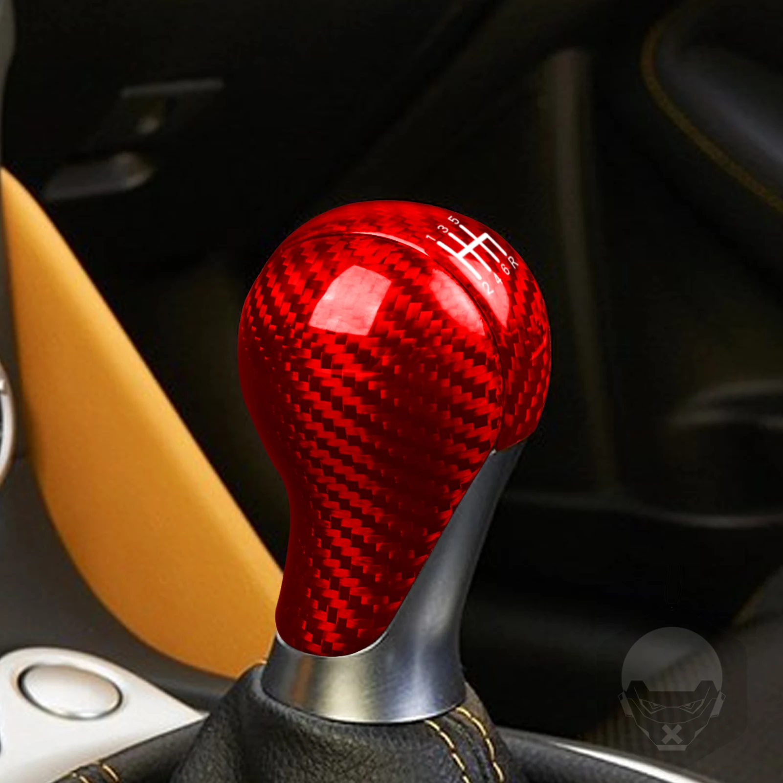 For Nissan 370Z Z34 2009-18 Real Carbon Fiber Gear Shift Knob Cover Decorative Car Interior Decoration Retrofitting Accessories