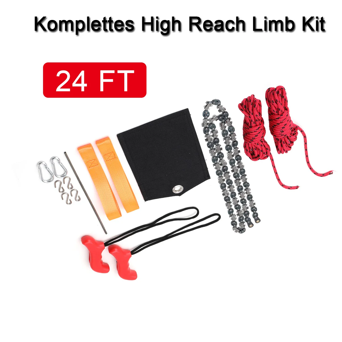 Tragbare Zugsäge 48 Zoll Handgeführte Drahtsäge Outdoor Survival Handkettensäge Multifunktions-Taschenkettensäge – Detail 15