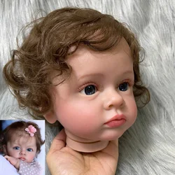 60cm Already Painted Reborn Doll Tutti With Hair Transplant Handmade 3D  Visible Veins Unfinished Doll Parts With Cloth Body