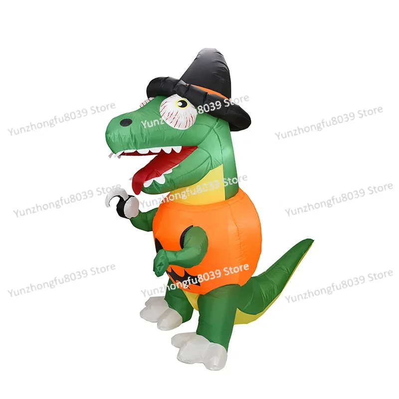 Halloween Pumpkin Dinosaur Air Model 1.8 meters Inflatable Dinosaur Halloween Decoration, Ghost Festival, Inflatable Air Model