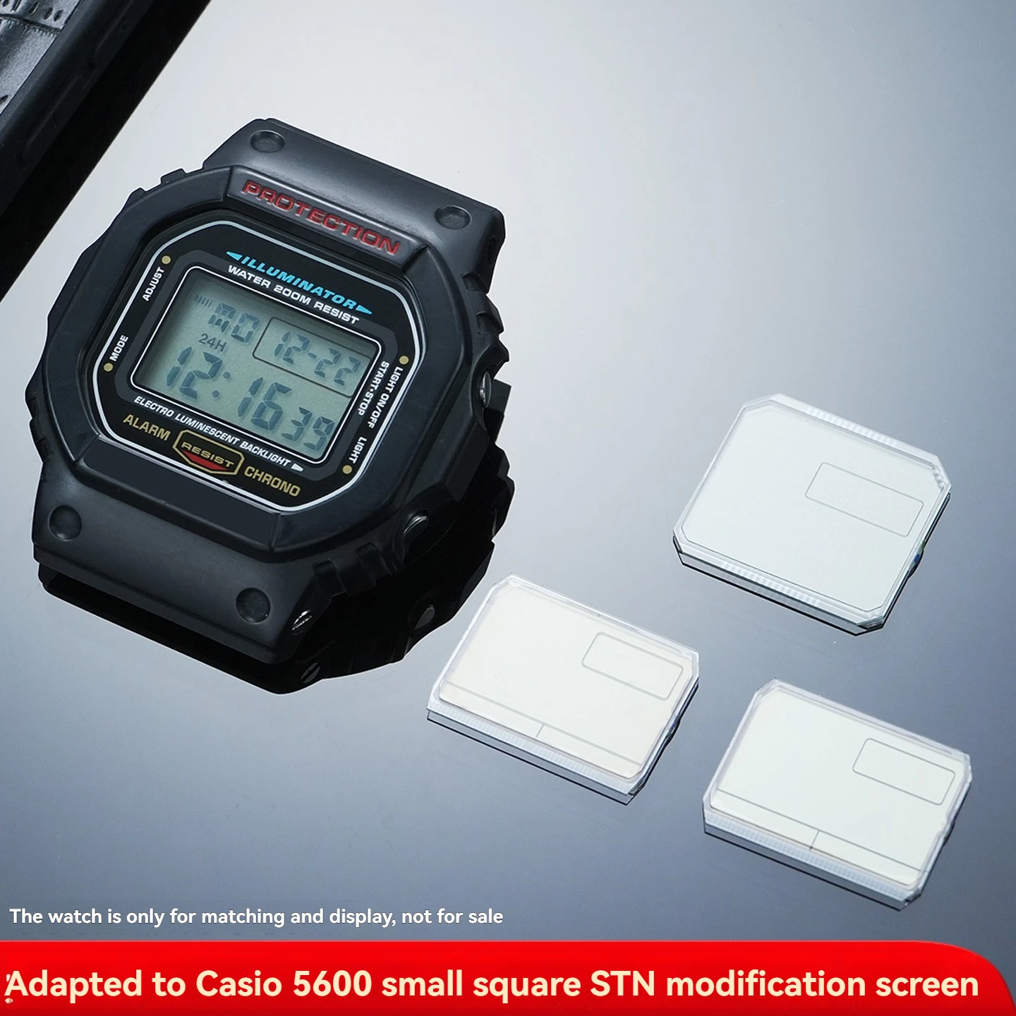 STN LCD Screen Mod kit for Casio DW5600 GW-M5610 GW-B5600 GWM-B5000 GW-5600 G5600 Watch Display Screen Replacement accessories