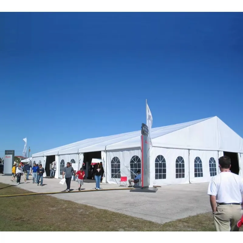 Outdoor Large Wedding Tent with Aluminium Frame PVC Canopy for Party Events Trade Shows Hotel Use - view 5