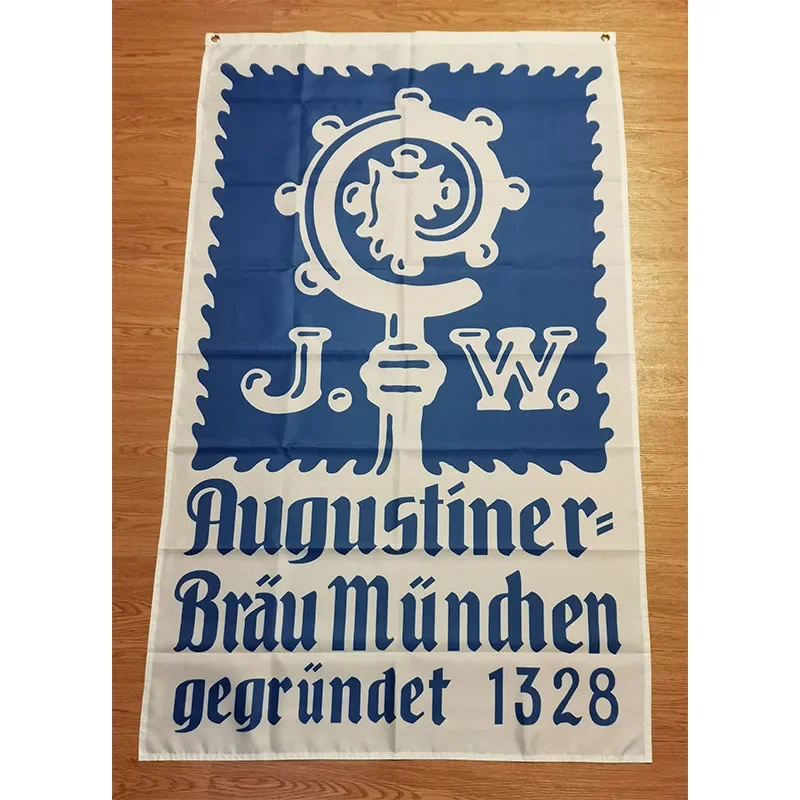 

Пивной флаг Augustiner Brau Munchen, размер 3 фута * 5 футов (90*150 см), рождественские украшения для дома, флаг, баннер, домашний уличный декор BER22