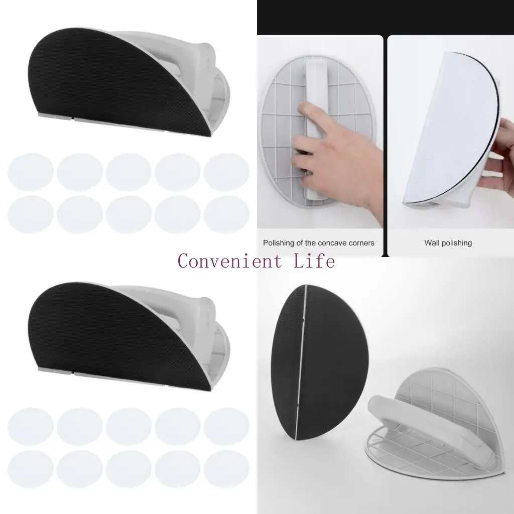 

L1EE HALLIC CRUPCULAR CONTRY SCARING SCARE с 10 песчаными накладками для отделки края гипсокартона